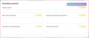 WISEWAND PARAMETRES AVANCES